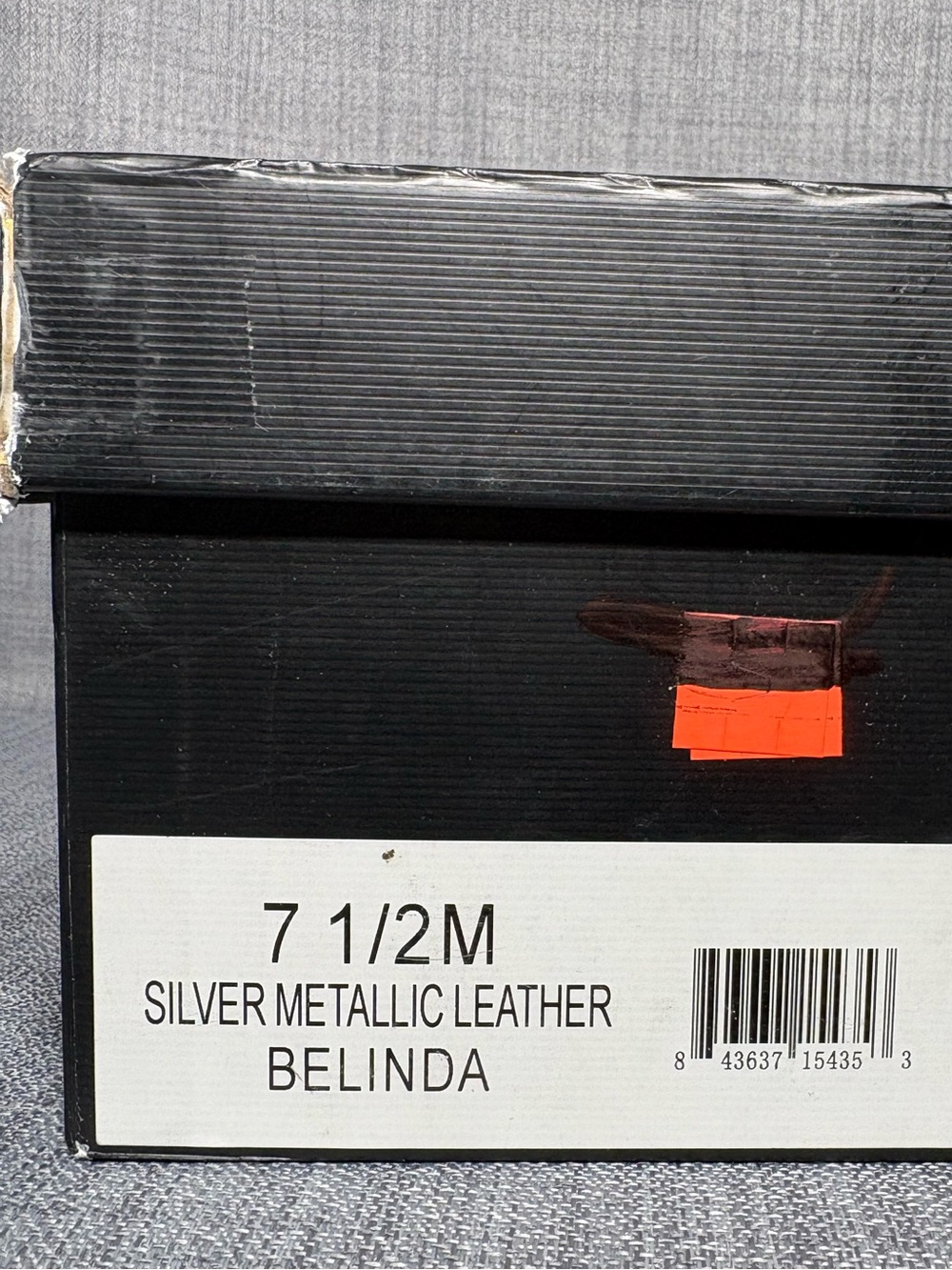 J/Slides Belinda Platform Slide Sandals Silver Metallic Leather Size 7.5 - Picture 7 of 8
